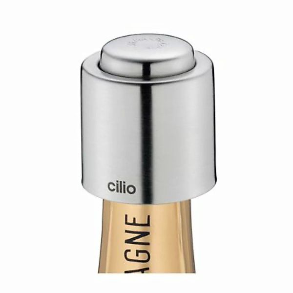 Cilio Champagnerflaschenverschluss Schaumweinverschluss silber günstig online kaufen