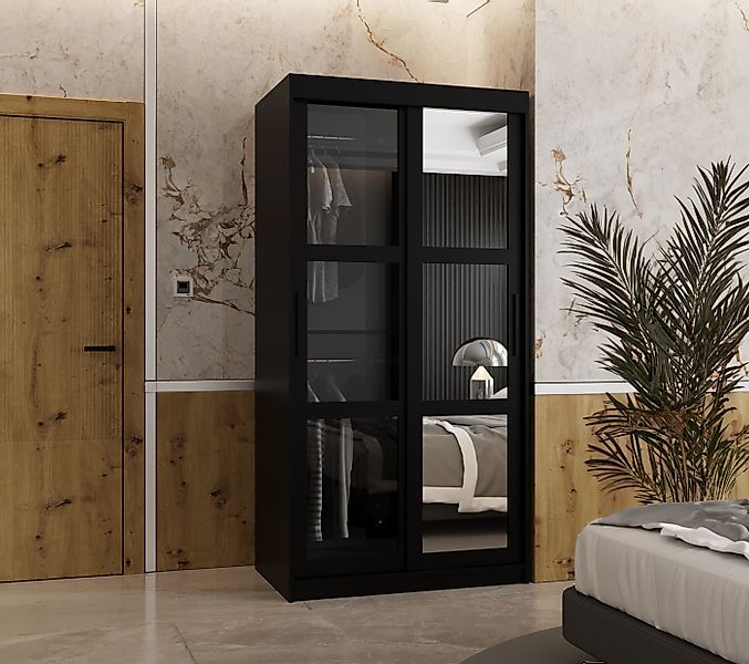 MOEBLO Schiebetürenschrank DEMO II - DOME II (Kleiderschrank Schwebetürensc günstig online kaufen