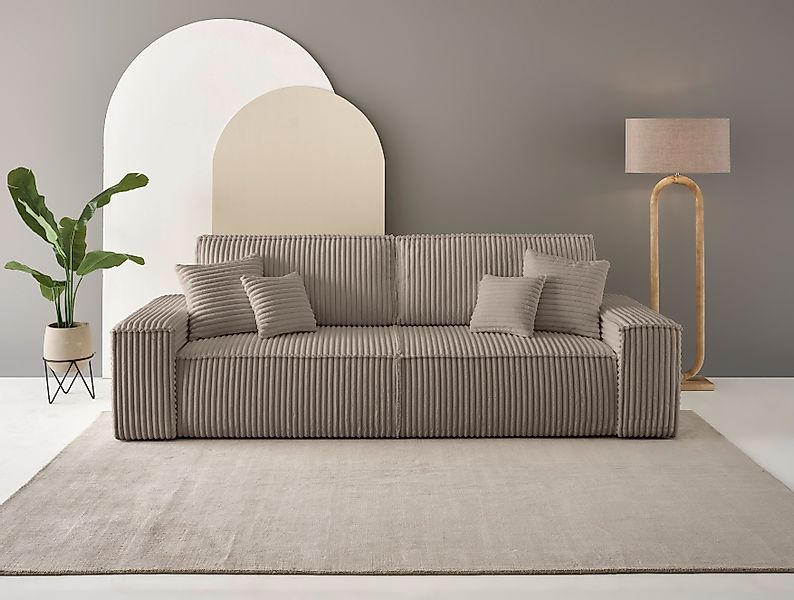 andas 3-Sitzer "FINNLEY, Schlafsofa 257 cm, Couch mit Schlaffunktion & Bett günstig online kaufen