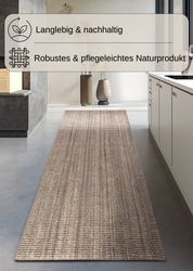 my home Teppich "Avot Juteteppich" rechteckig 10 mm Höhe 100% Jutefaser, Lä günstig online kaufen