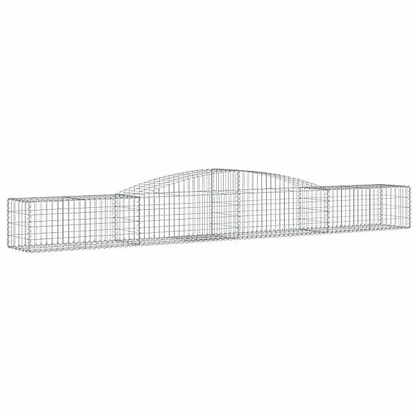 vidaXL Gabionen mit Hochbogen 2 Stk 400x50x40/60cm Eisen 1635458 günstig online kaufen