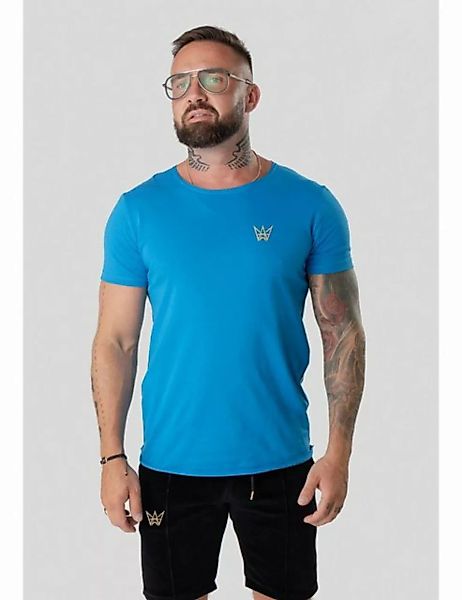TRES AMIGOS T-Shirt Basic-T-Shirt für Männer mit Stickerei auf der Brust günstig online kaufen