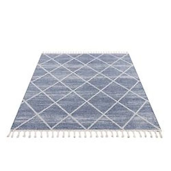 payé Teppich Frays 5 Flachflor 120x170 cm Blue günstig online kaufen