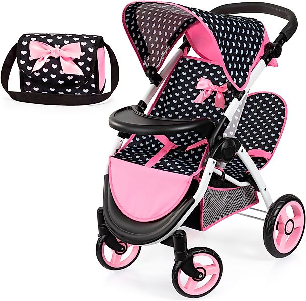 Bayer Puppen-Zwillingsbuggy Twin Star, schwarz, mit günstig online kaufen