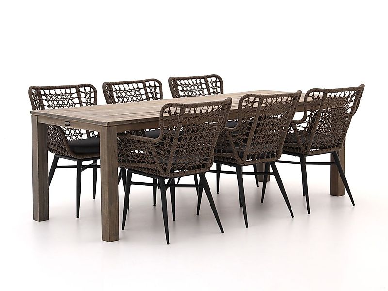 Intenso Busso/ROUGH-S 220 cm Gartenmöbel-Set 7-teilig günstig online kaufen