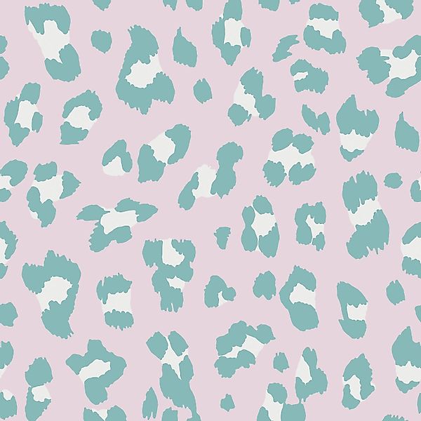 Envy Vliestapete Big Cat Bubblegum Rosa Grün FSC® günstig online kaufen