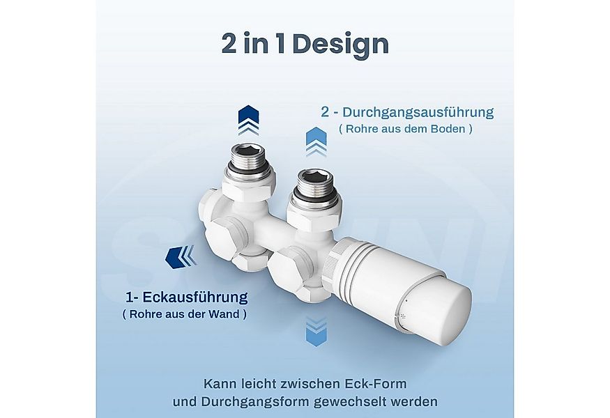 SONNI Badheizkörper Badheizkörper Weiß Heizkörper Design Handtuchtrockner B günstig online kaufen