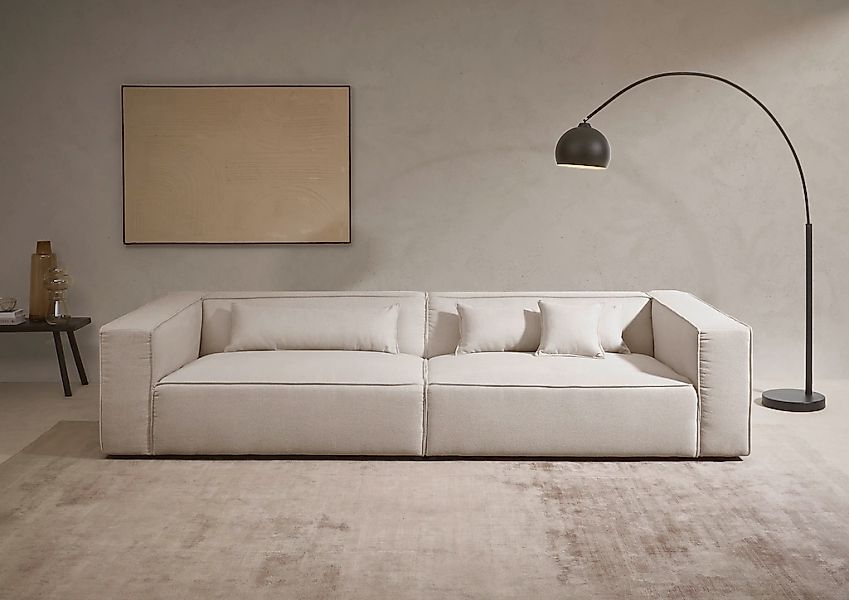 LeGer Home by Lena Gercke 3-Sitzer "PIARA, XXL Sofa mit Kedernaht, Big-Sofa günstig online kaufen