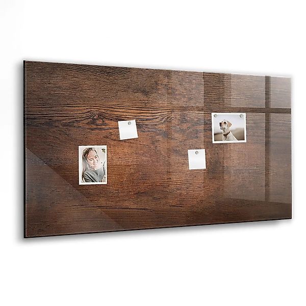 Tulup Schreib Magnettafel Altes Holz 120x60 cm Magnettafel Wohnzimmer Glas günstig online kaufen