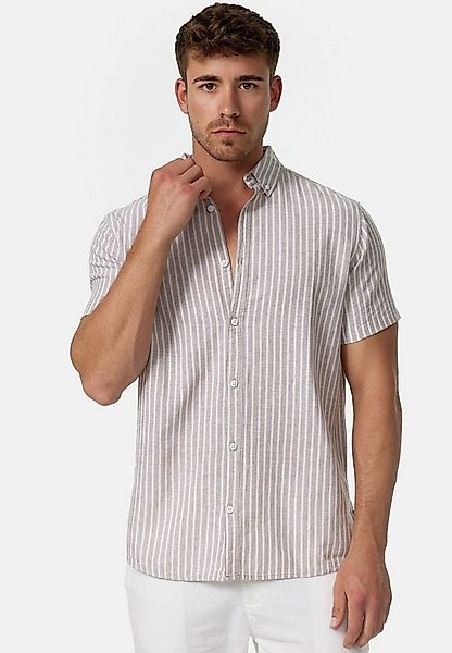 Indicode Kurzarmhemd Herren INBravida Herrenhemd Kurzarm aus einem leichtem günstig online kaufen