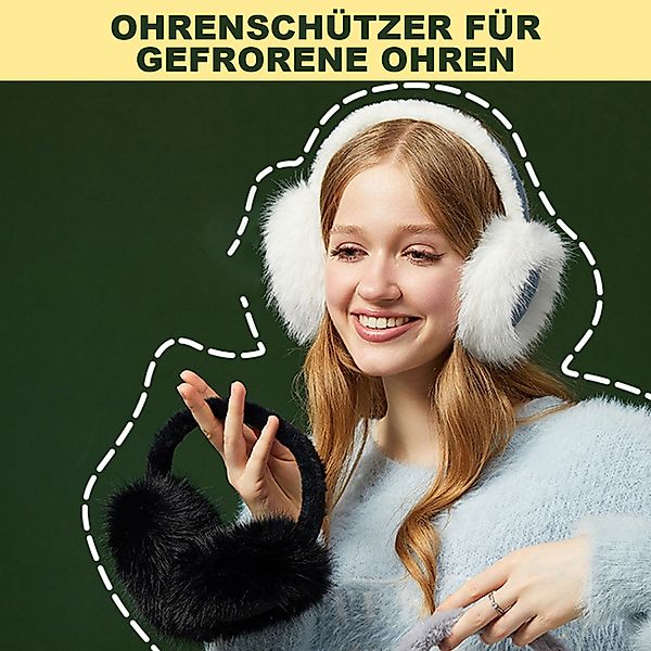 Refttenw Ohrenwärmer Faltbare tragbare Frostschutz-Ohrenschützer, Plüsch-Oh günstig online kaufen