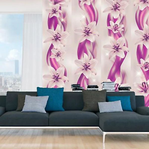 artgeist Fototapete Lilac Stream mehrfarbig Gr. 50 x 1000 günstig online kaufen