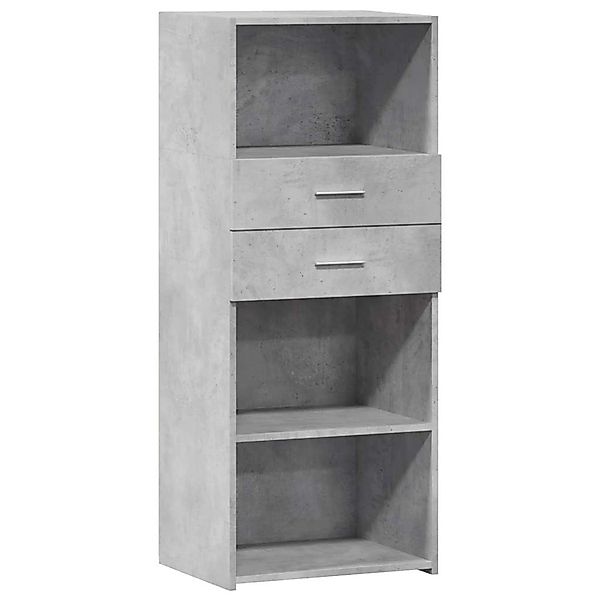 vidaXL Highboard Betongrau 50x42,5x124 cm Holzwerkstoff 846176 günstig online kaufen