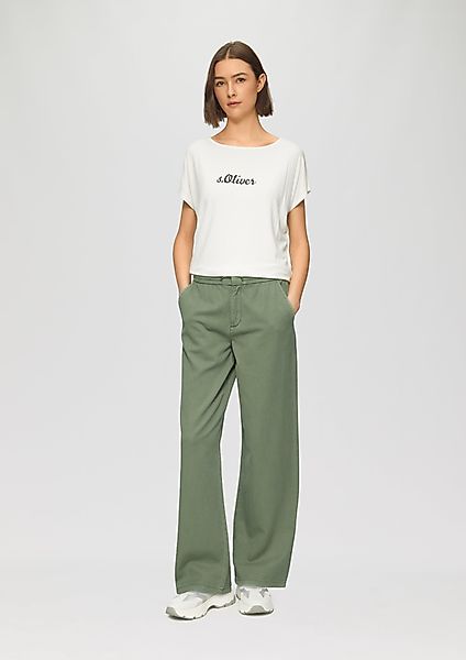 s.Oliver Stoffhose Relaxed-Fit-Twillhose mit Elastikbund und günstig online kaufen