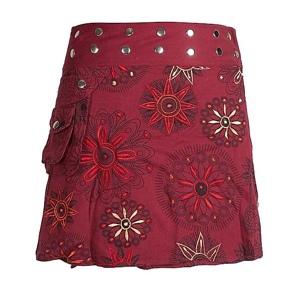 Vishes Wickelrock Bedruckt Bestickt Blumen Mandala günstig online kaufen