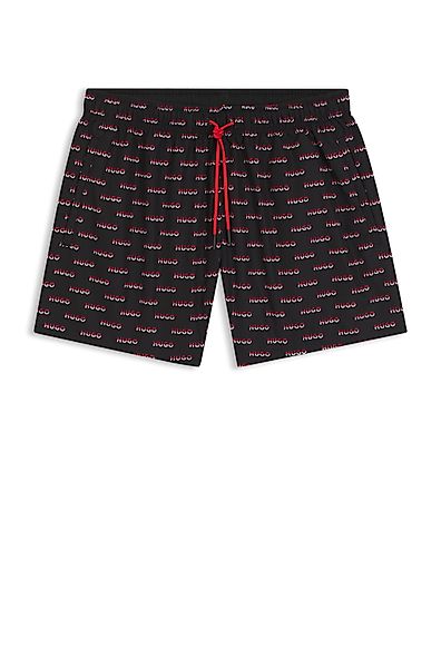 HUGO Underwear Badehose, durchgehender Split-Logo-Print, Verstellbarer Tunn günstig online kaufen