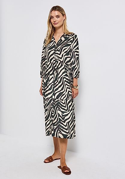 STREET ONE Volantkleid Ohne Taschen Sommerkleid 3/4-Arm und gemustert günstig online kaufen