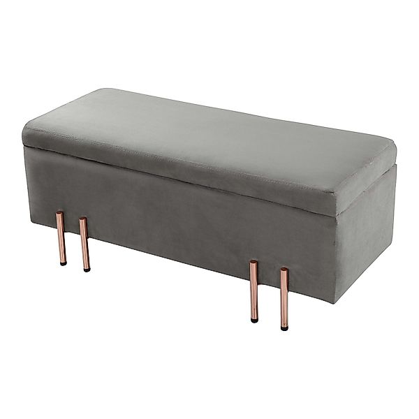 en.casa Sitztruhe, »Dals« Samt Metallbeine 100 günstig online kaufen