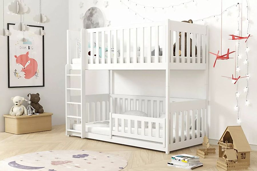 Deine Möbel 24 Etagenbett Hochbett Kinderbett CORA für 2 Kinder 90x200 GRAU günstig online kaufen