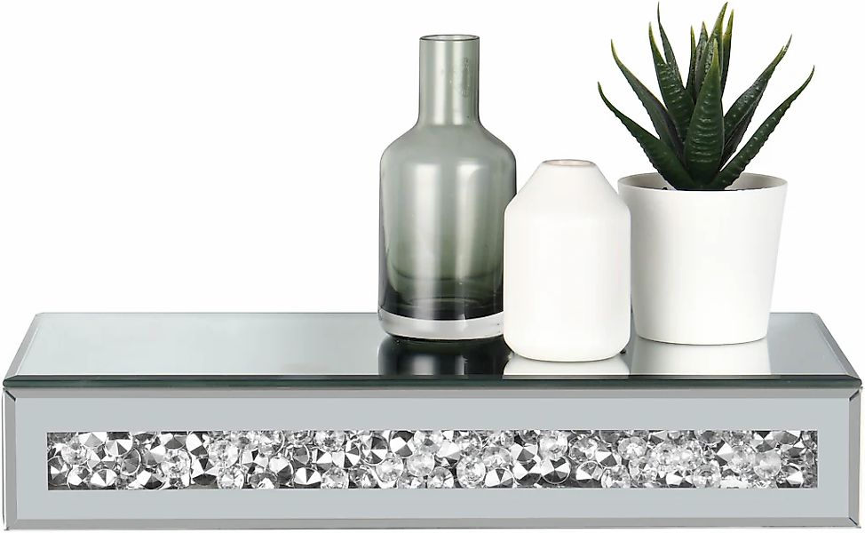 MIRRORS AND MORE Wandregal "Glitty" 1 Stk. tlg. Dekoratives Regal günstig online kaufen