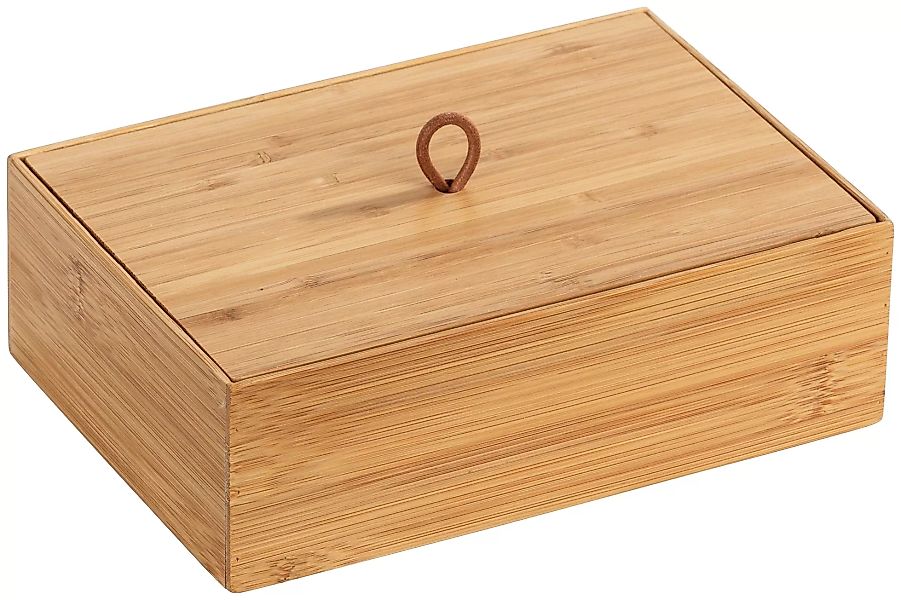 WENKO Bambus Box Terra L mit Deckel 2er Set braun günstig online kaufen