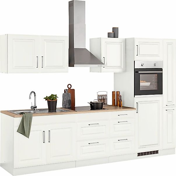 KOCHSTATION Küchenzeile "KS-Stockholm", Breite 300 cm, mit hochwertigen MDF günstig online kaufen