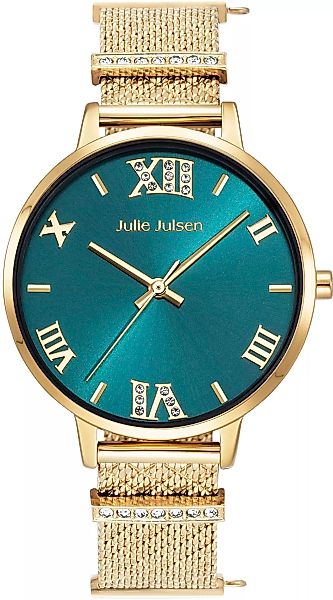 Julie Julsen Quarzuhr "Julie Julsen Charming Roman Gold Emerald, JJW1411YGM günstig online kaufen