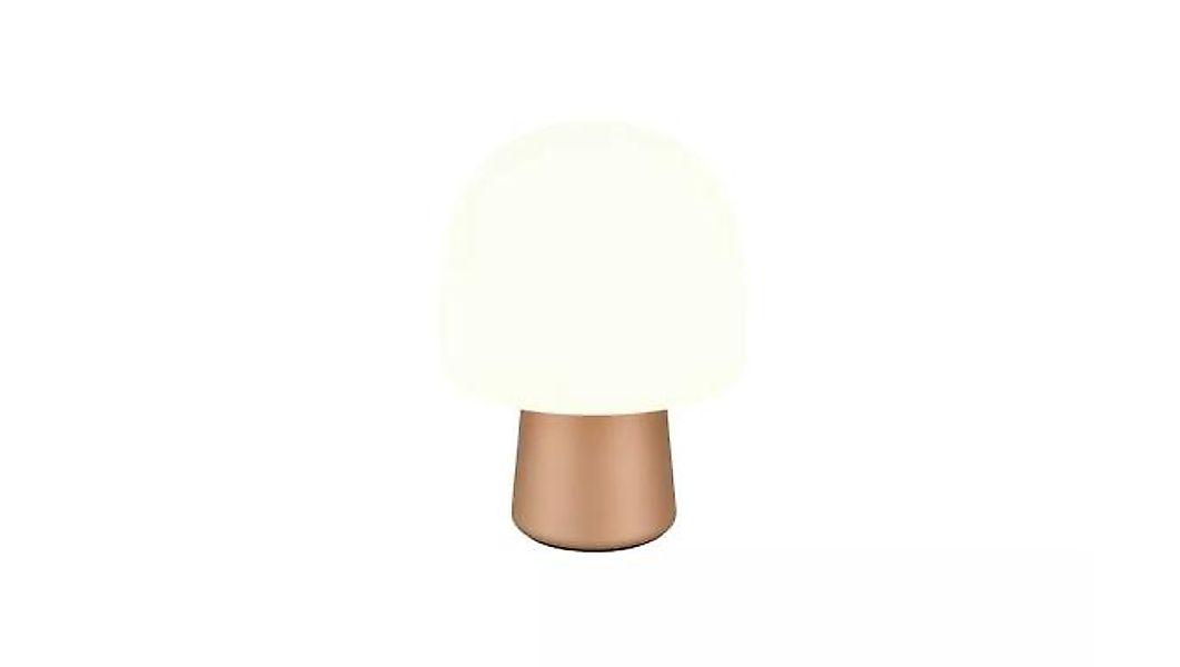 Tischleuchte 1xE14 Coffee / Glas Matt 1 Stück Metall Hellbraun, Weiß günstig online kaufen