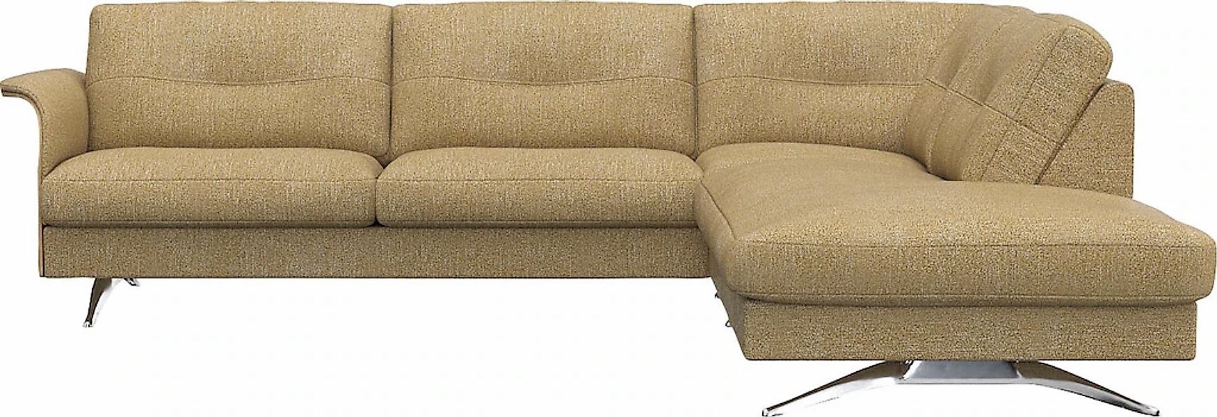 FLEXLUX Ecksofa "Glow, super bequem durch hochwertigem Sitzaufbau mit Feder günstig online kaufen