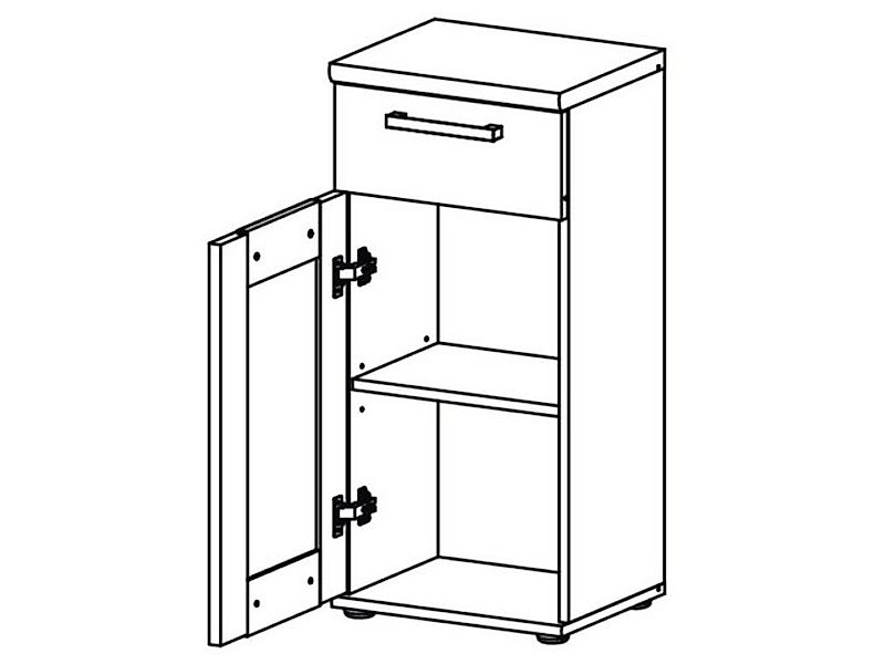 PREISBRECHER Unterschrank Barbara 39 x 82 x 33 cm (B/H/T) günstig online kaufen