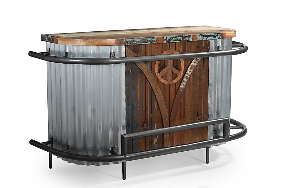 More2Home Barschrank Bartresen/Ladentheke PEACE, Metall/Holz, 160 günstig online kaufen
