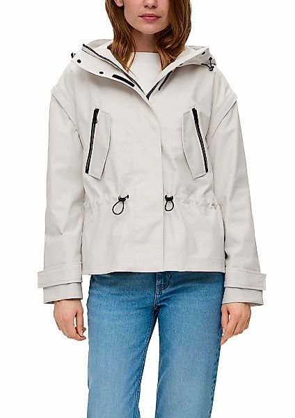 s.Oliver Outdoorjacke, mit Kapuze, mit abnehmbaren Ärmeln günstig online kaufen