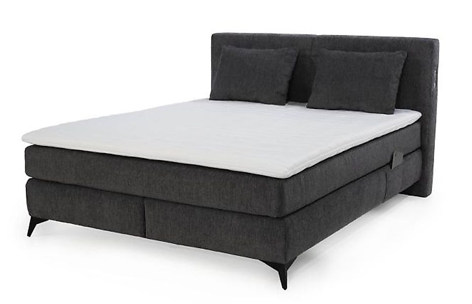 Boxspringbett ca. 160x200 cm inkl. mit Unterflurbeleuchtung und 2x USB Dunk günstig online kaufen