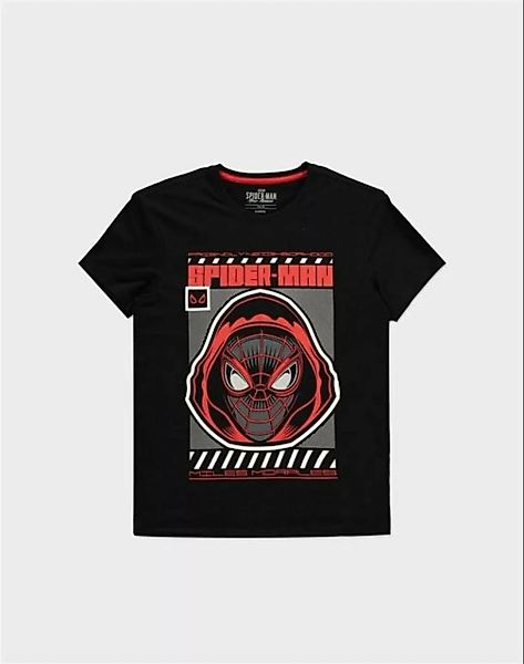 DIFUZED T-Shirt Spider-Man - Miles Morales - Miles Hood - T-Shirt Black Neu günstig online kaufen