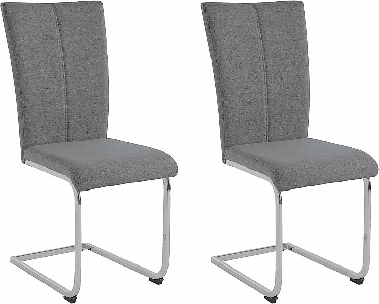 Home affaire Freischwinger "Alex" (Set) 2 Stk. Webstoff Stuhl belastbar bis günstig online kaufen