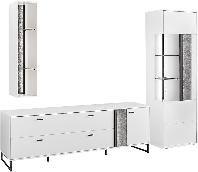 set one by Musterring TV-Wand »Deltona«, (3 St.), Zierelemente aus Sandstei günstig online kaufen