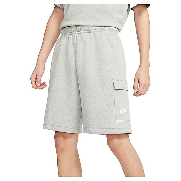 Nike Sportswear Club Cargo Shorts S Dark Grey Heather / Matte Silver / Whit günstig online kaufen