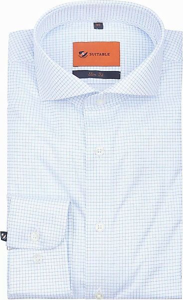 Suitable Shirt Stripe Light Blue Non Iron - Größe 43 günstig online kaufen