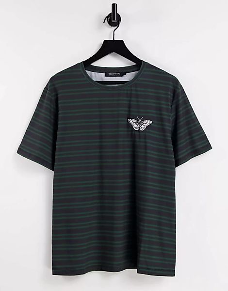 Bolongaro Trevor – Soland – Streifen-T-Shirt-Schwarz günstig online kaufen