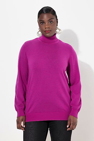 Ulla Popken Rollkragenpullover Rollkragen Pullover Merinowolle günstig online kaufen