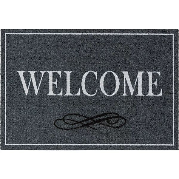 Astra Sauberlaufmatte Homelike 40 cm x 60 cm Welcome Grau günstig online kaufen