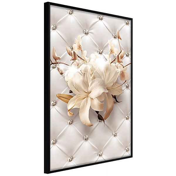 Poster - Lilies On Leather Upholstery günstig online kaufen