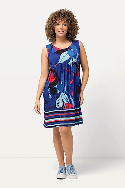 Ulla Popken Minikleid Minikleid A-Linie Rundhals günstig online kaufen