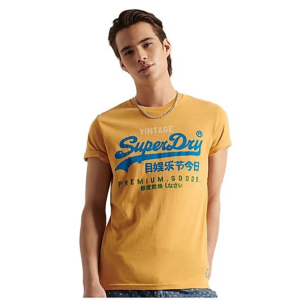 Superdry Vintage Logo Tri 185 Kurzarm T-shirt L Ochre Marl günstig online kaufen