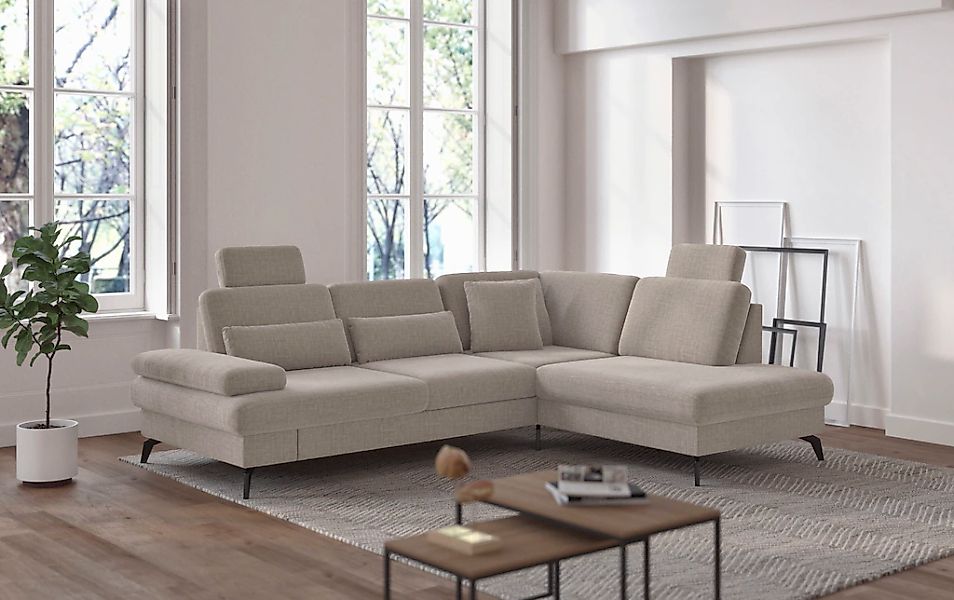 sit&more "Morris L-Form, inkl. Sitztiefenverstellung" wahlweise mit Armteil günstig online kaufen