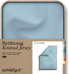 Schlafgut Bettbezug "Knitted Jersey uni, aus Bio-Baumwolle mit Elasthan, Re günstig online kaufen