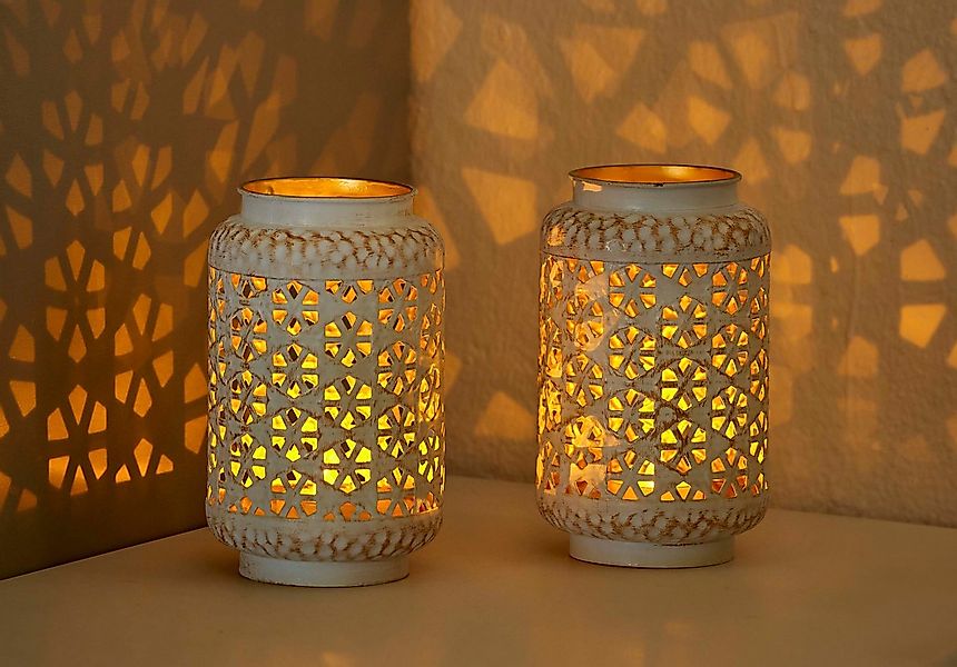 Northpoint LED Windlicht Stilvolles Orientalische mit einzigartigem Schatte günstig online kaufen