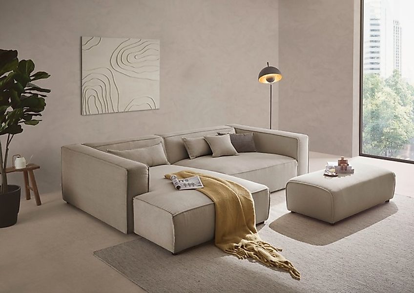 LeGer Home by Lena Gercke Ecksofa »PIARA XXL, L-Form, Schlaffunktion, Cord, günstig online kaufen