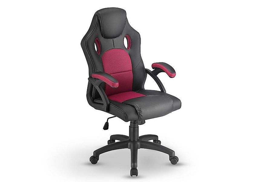 Juskys Gaming-Stuhl Montreal, Ergonomisch geformte Sitzfläche, Rückenlehne günstig online kaufen