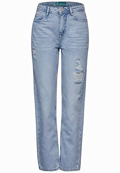 STREET ONE Straight-Jeans mit Löcher-Used-Look günstig online kaufen